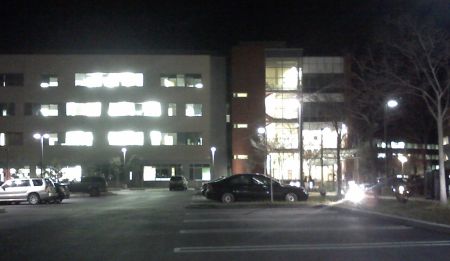 Leaving Google Crittenden campus in the evening